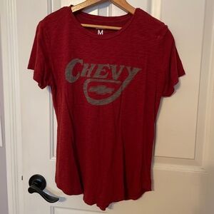 Women’s Maroon Chevy T-Shirt – Size Medium
